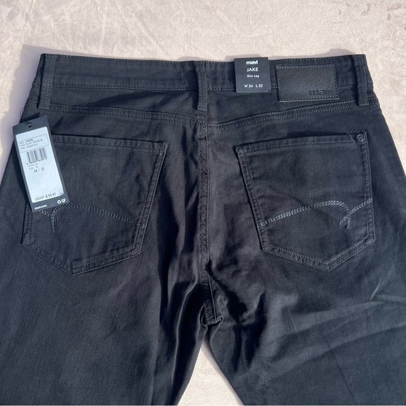 NWT men's black Mavi "Jake" slim fit jeans size 34 X 32 - Picture 2 of 5